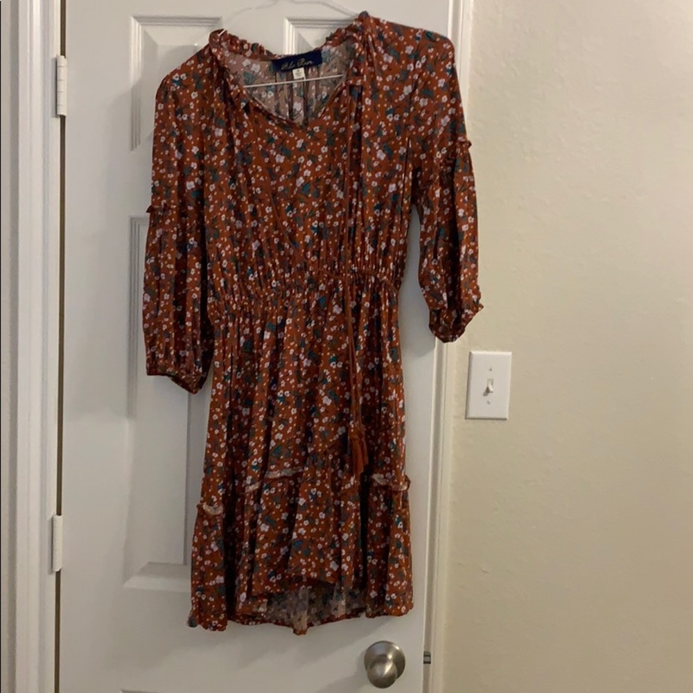 Blue Rain flower dress